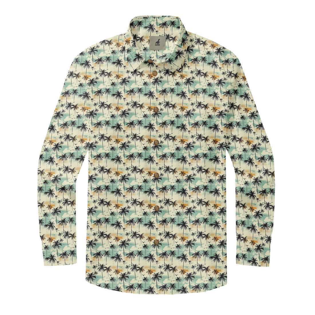 Palm Tree Sunset Long Sleeve Shirts
