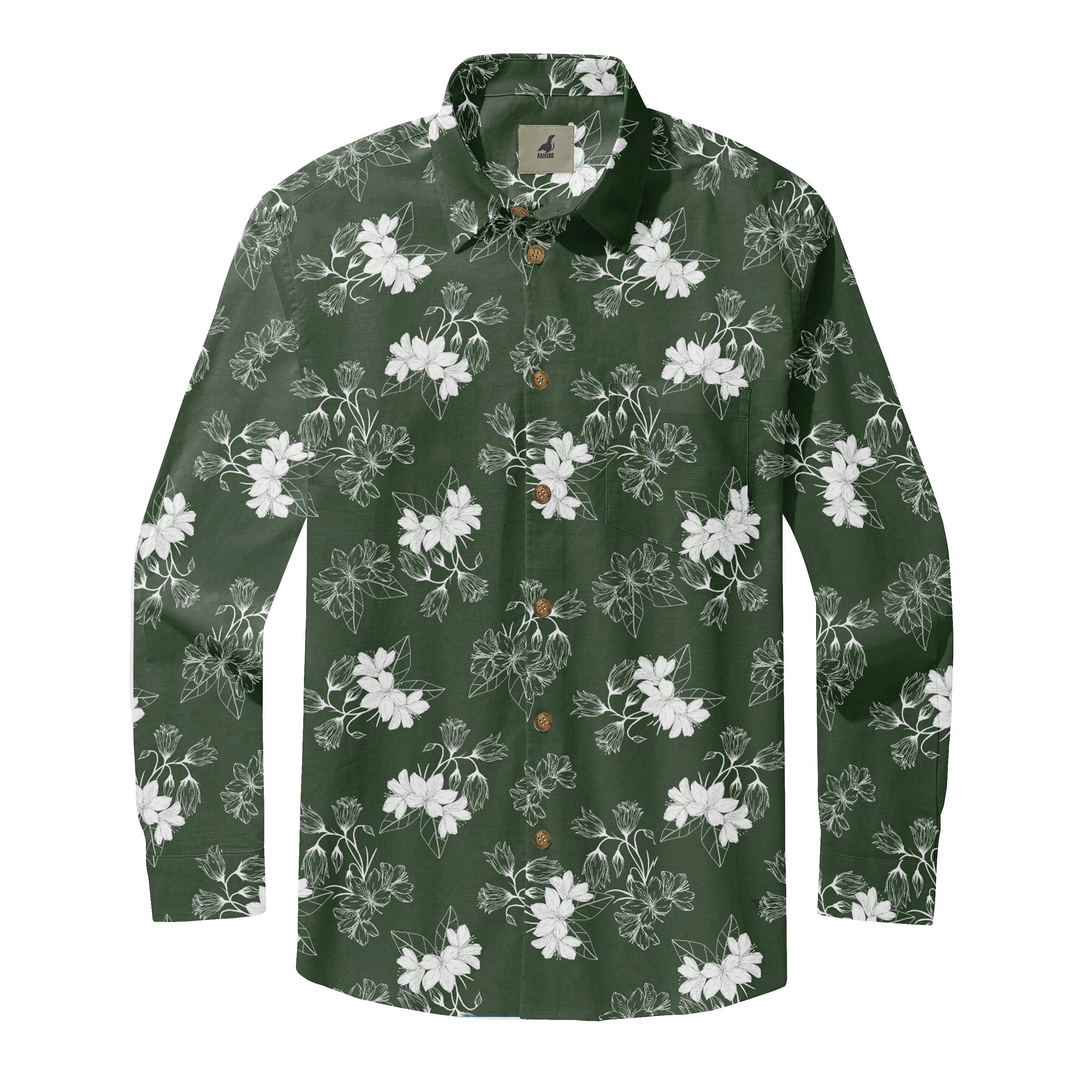 Floral Harmony Long Sleeve Shirts