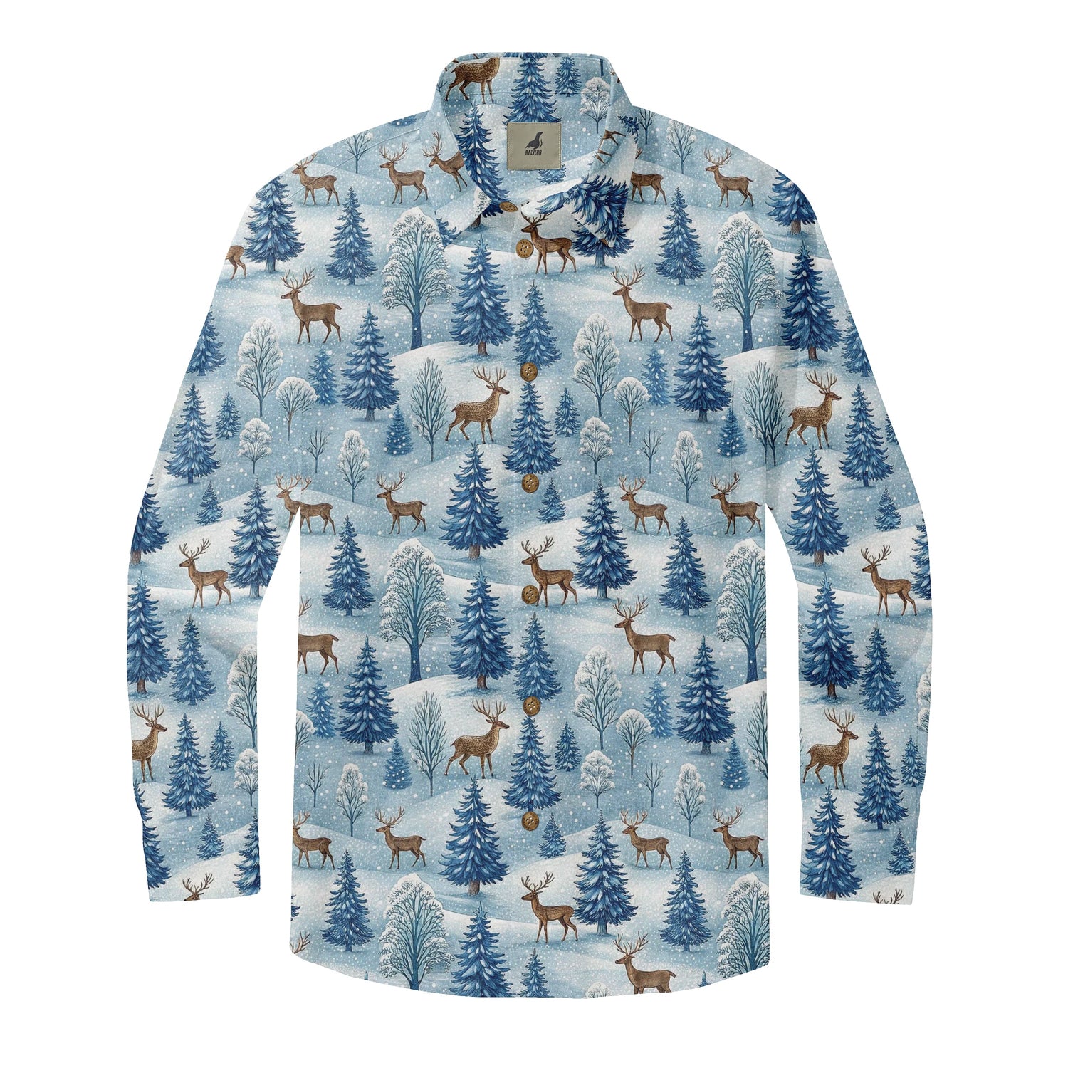 Forest Reindeer Long Sleeve Shirt
