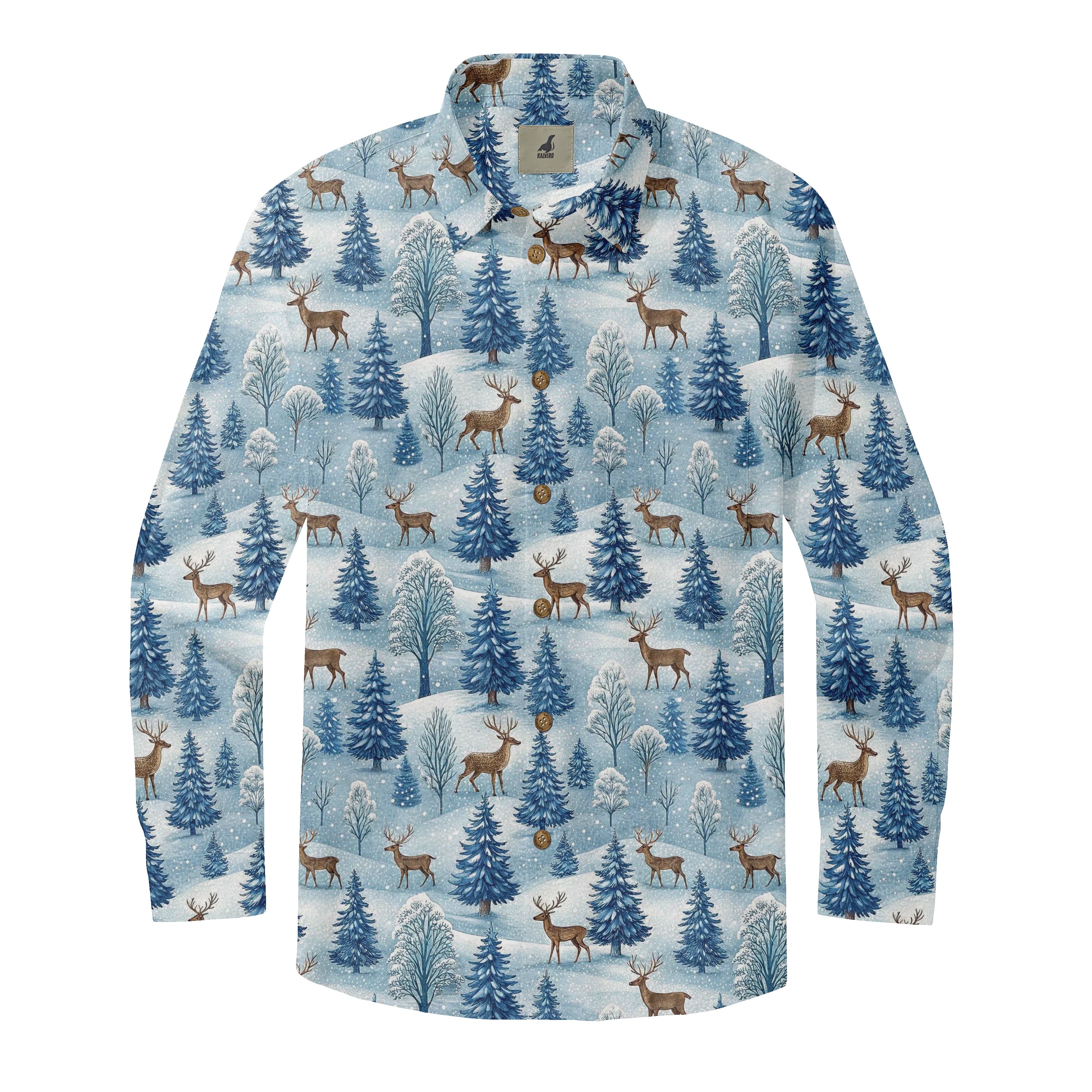 Forest Reindeer Long Sleeve Shirt