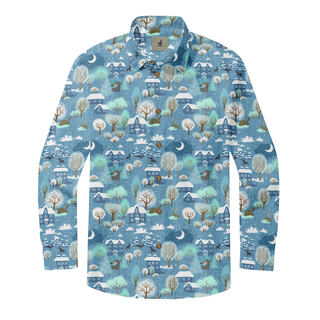 Snowy Village Long Sleeve Shirt