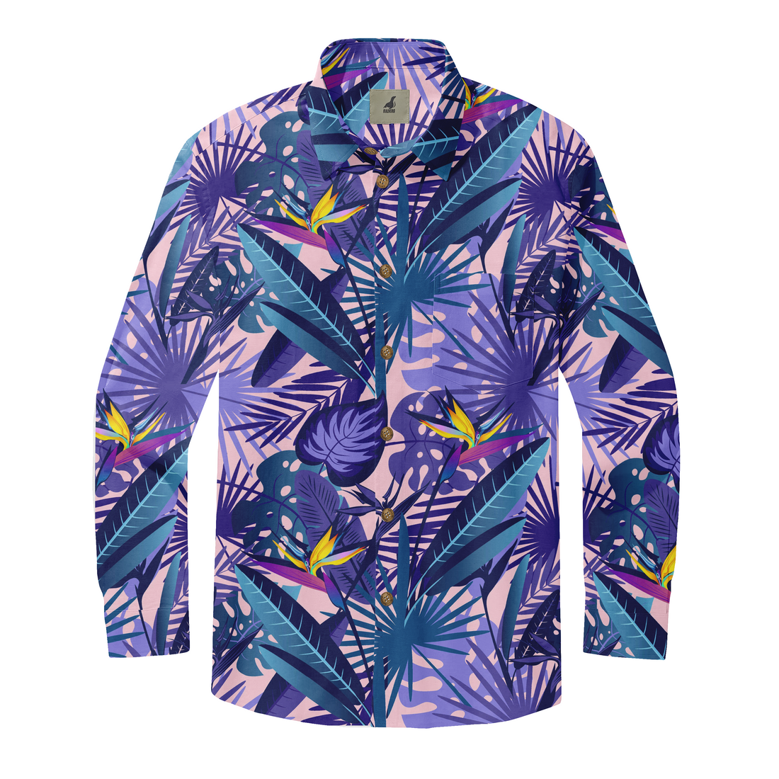 Tropical Purple Dream Long Sleeve Shirts