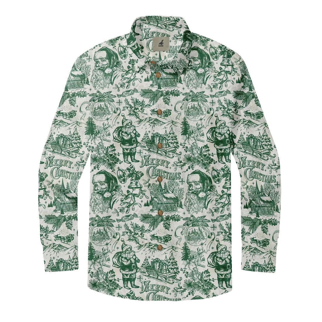 Christmas Toile Long Sleeve Shirt