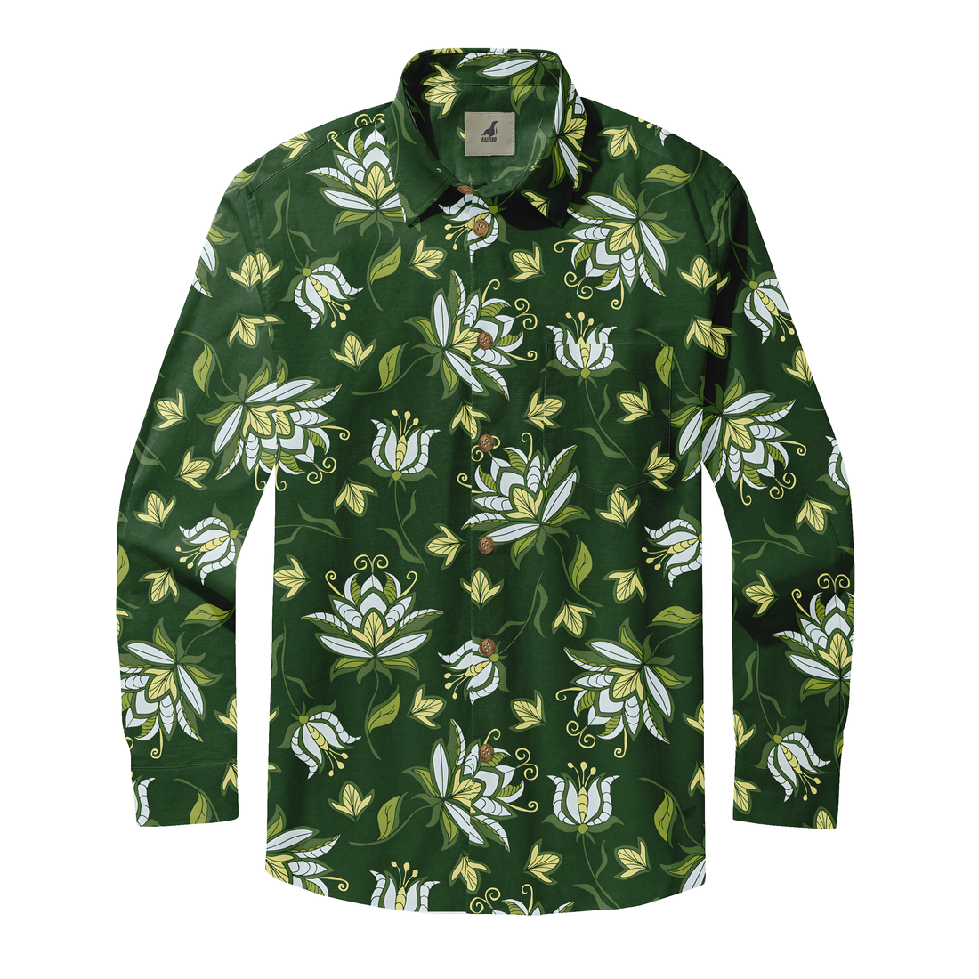 Verdant Charm Long Sleeve Shirts