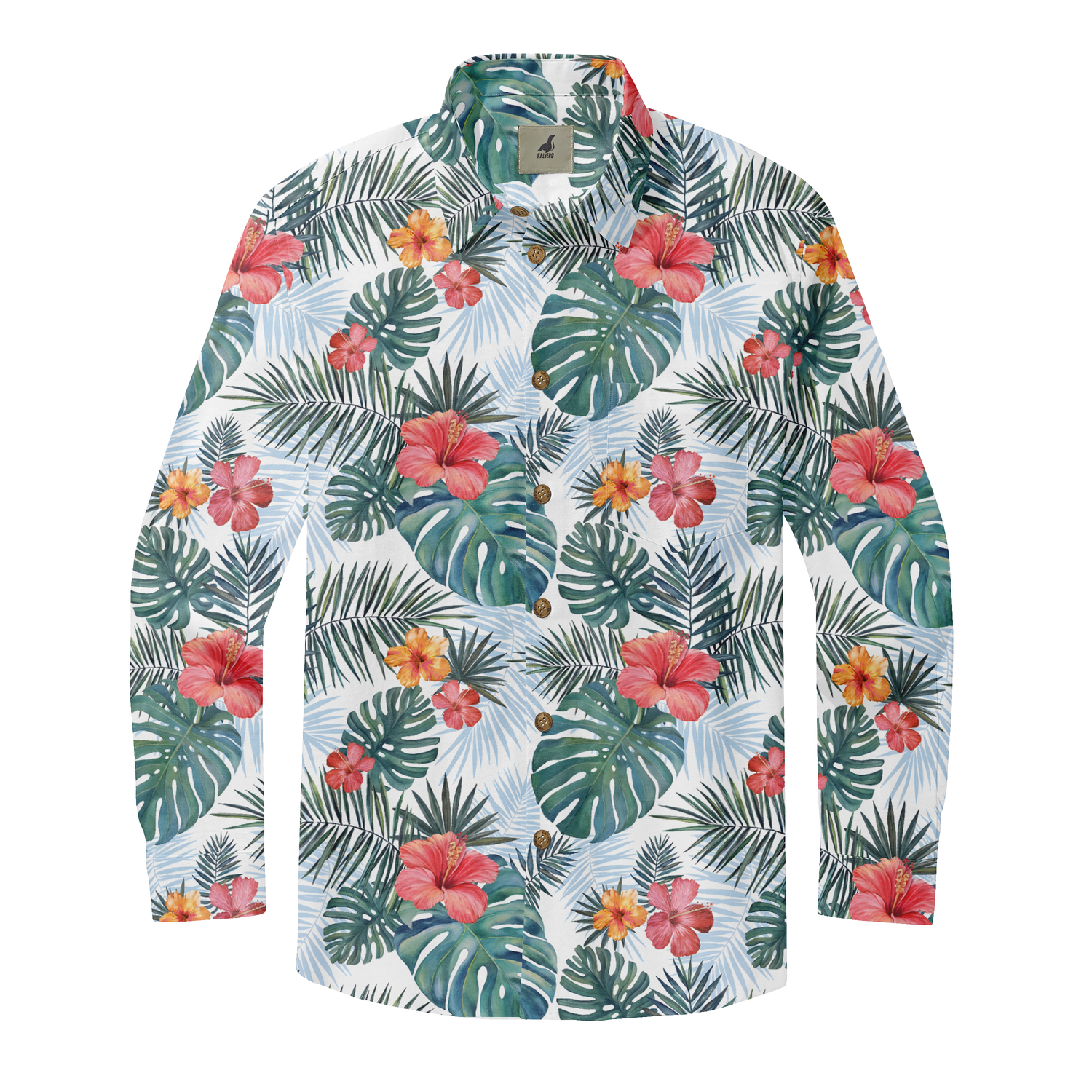 Verdant Bloomscape Long Sleeve Shirts