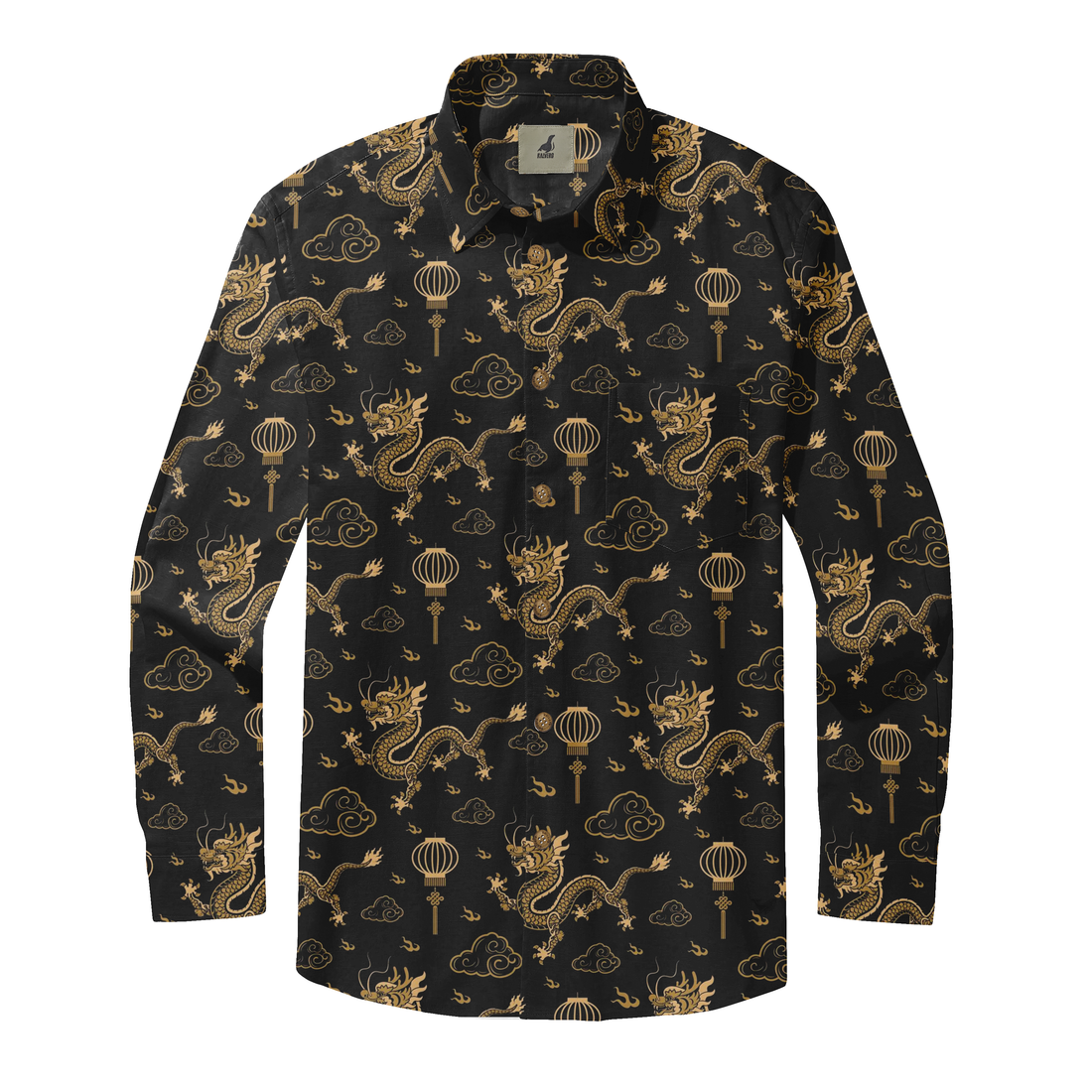 Golden Dragon Long Sleeve Shirts