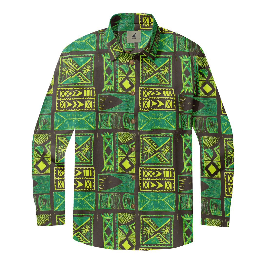 Tribal Green Essence Long Sleeve Shirts