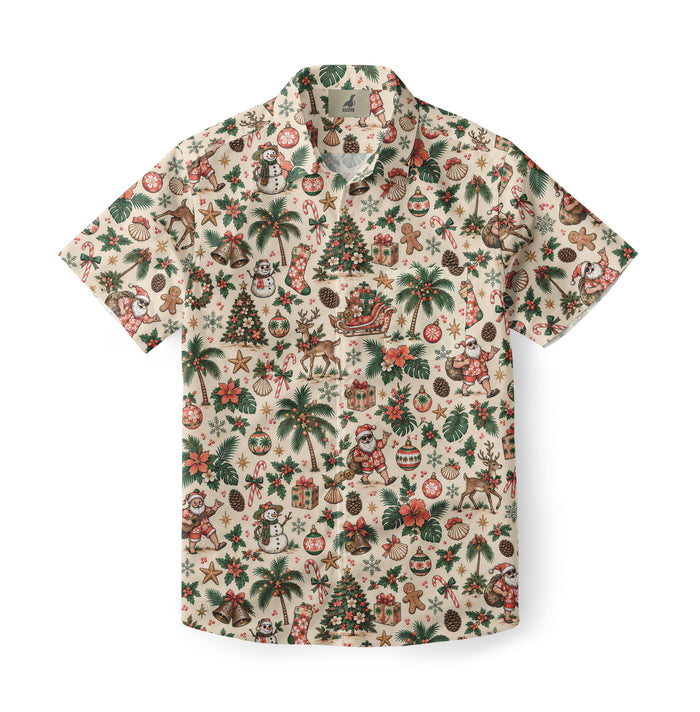 Aloha Santa Christmas Medley Hawaiian Shirt