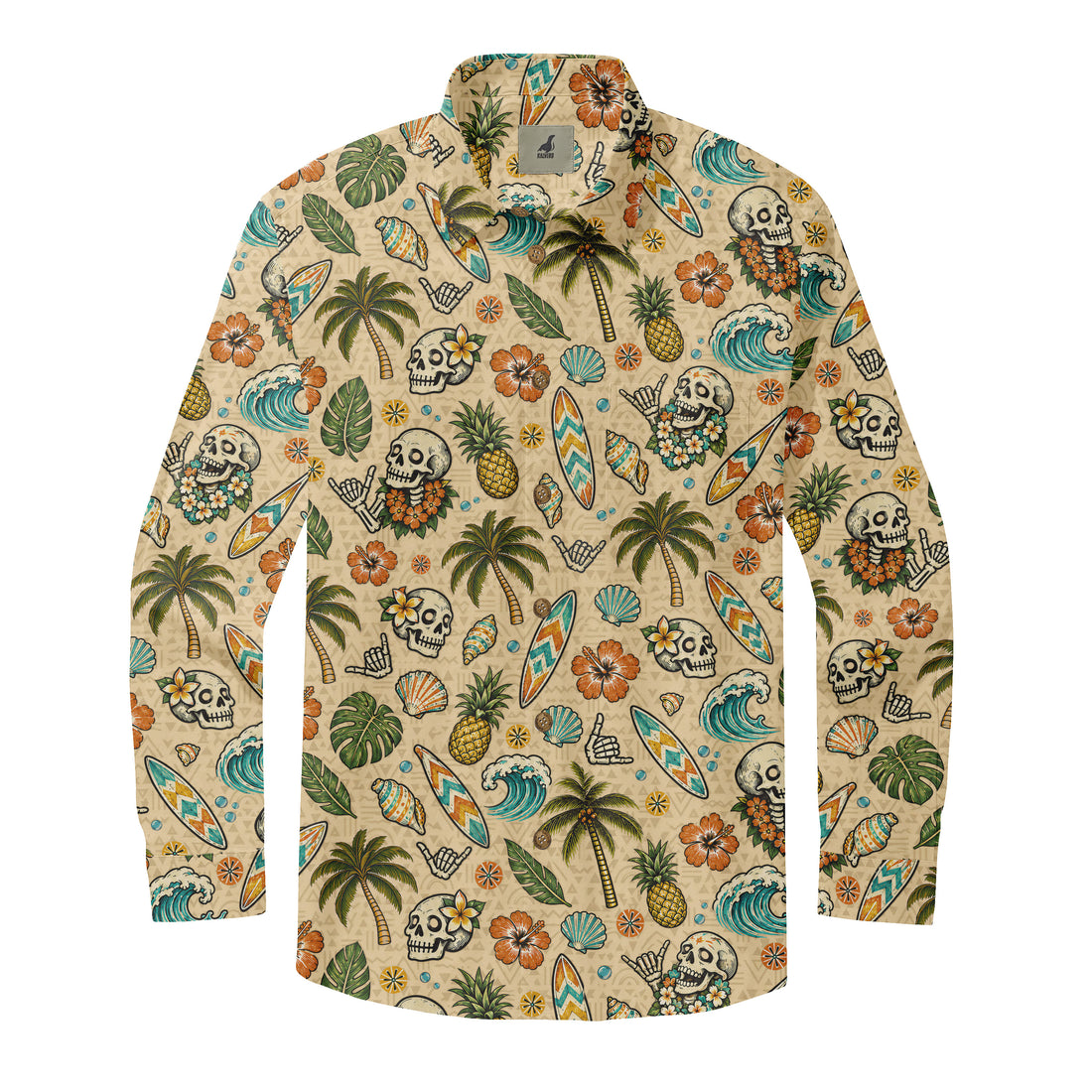 Aloha Surf Skulls Long Sleeve Shirt