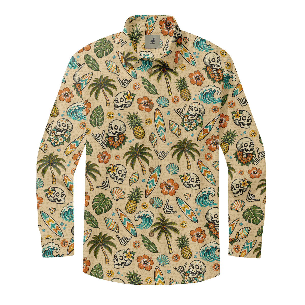 Aloha Surf Skulls Long Sleeve Shirt
