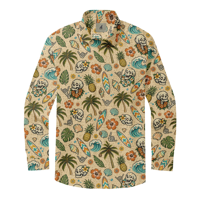 Aloha Surf Skulls Long Sleeve Shirt