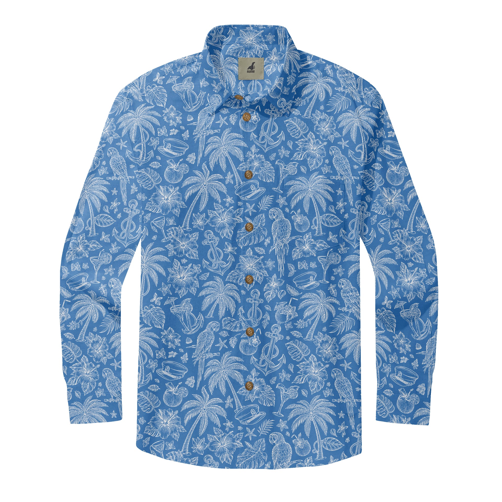 Azure Island Long Sleeve Shirts - Kalvero  KALVERO