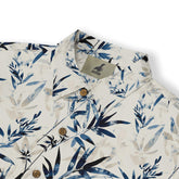 Serene bamboo-inspired design on a short-sleeve shirt.