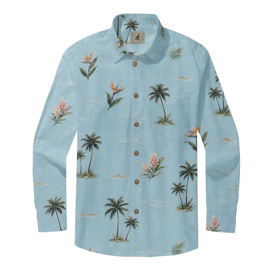 Bird of Paradise Coastal Long Sleeve Shirts