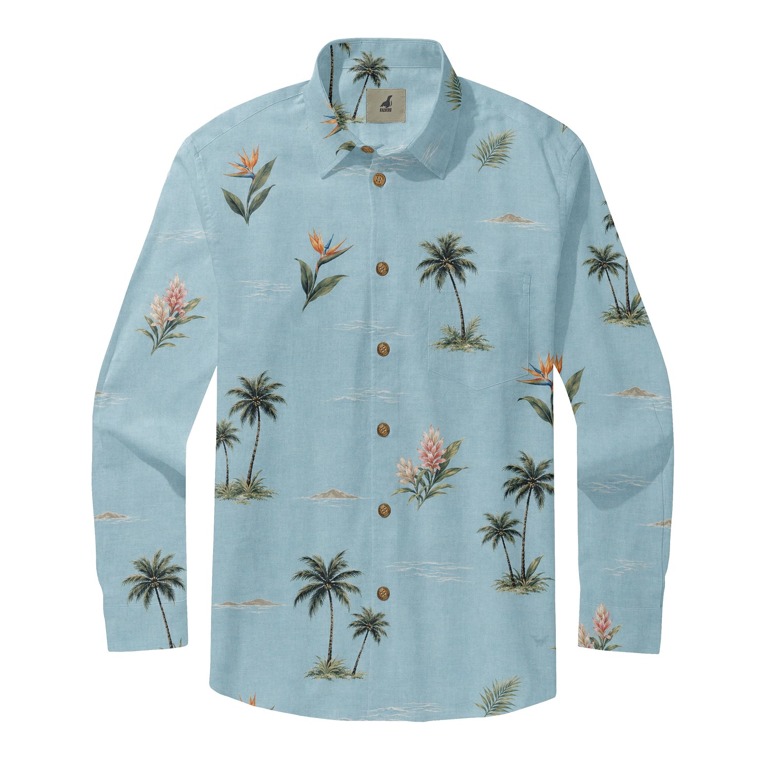 Bird of Paradise Coastal Long Sleeve Shirts