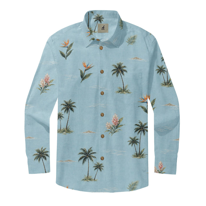Bird of Paradise Coastal Long Sleeve Shirts