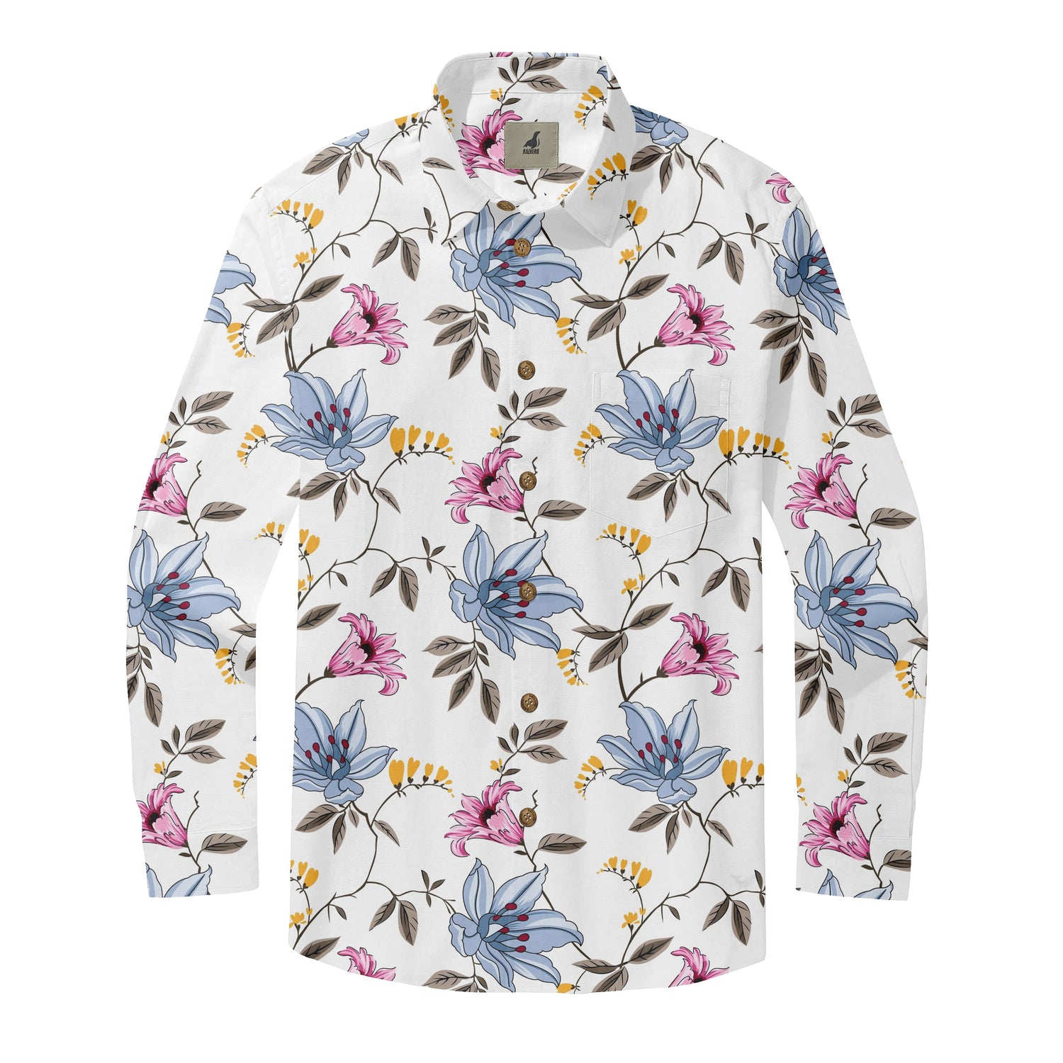 Blush &amp; Sky Blossom Long Sleeve Shirts