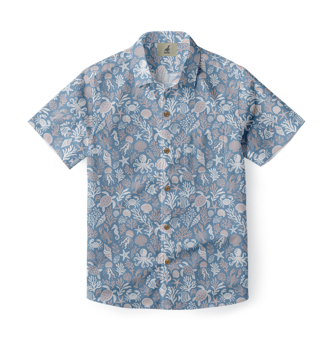 Coastal Sea Life Hawaiian Shirt
