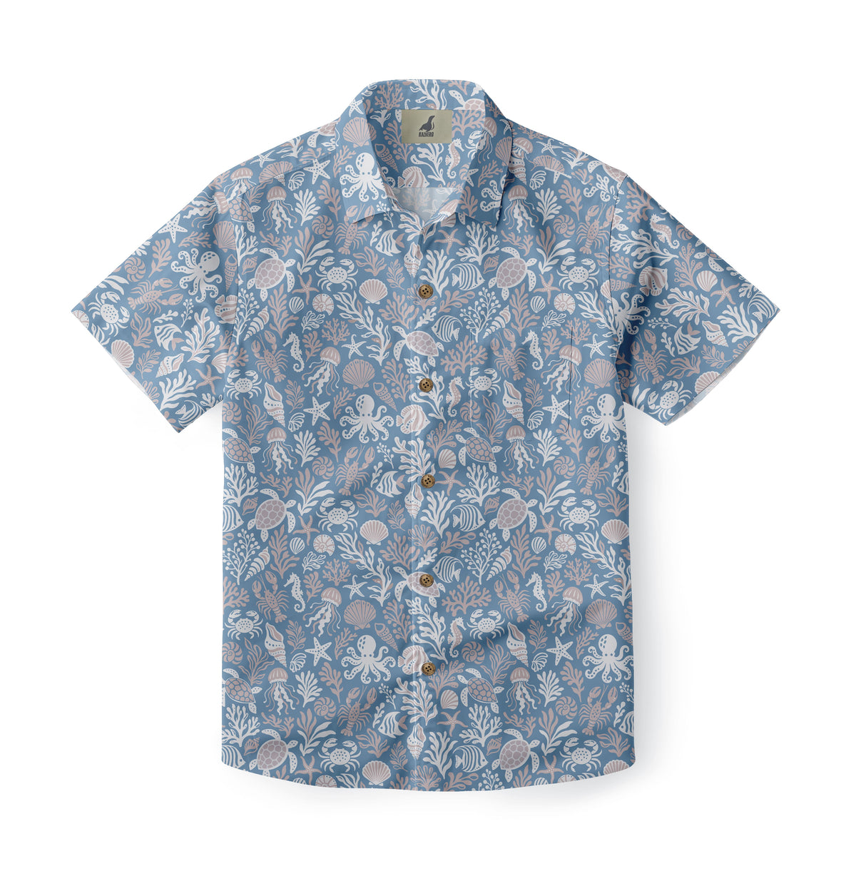 Coastal Sea Life Hawaiian Shirt
