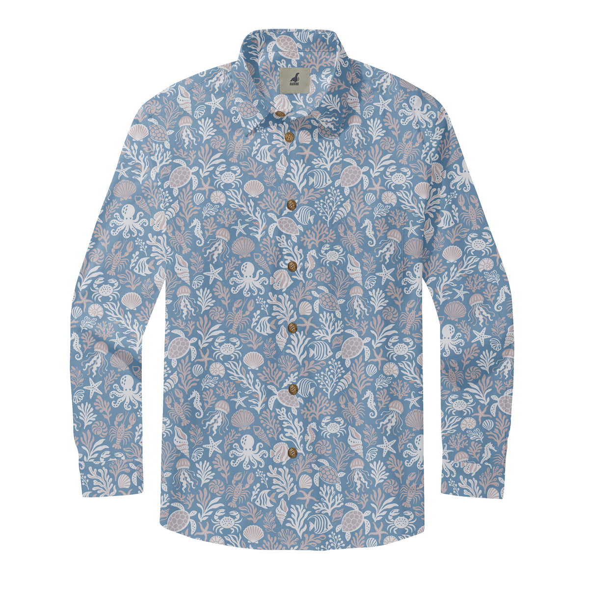 Coastal Sea Life Long Sleeve Shirt