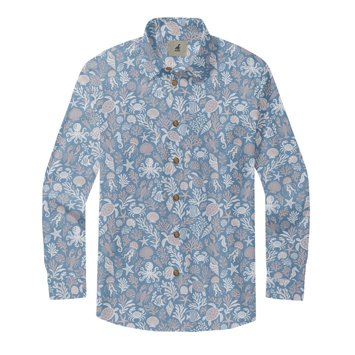 Coastal Sea Life Long Sleeve Shirt