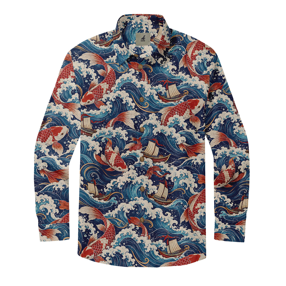 Crimson Koi Voyage Long Sleeve Shirt