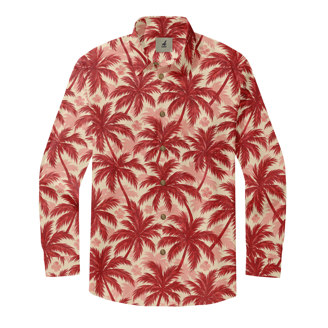 Crimson Palm Grove Long Sleeve Shirt