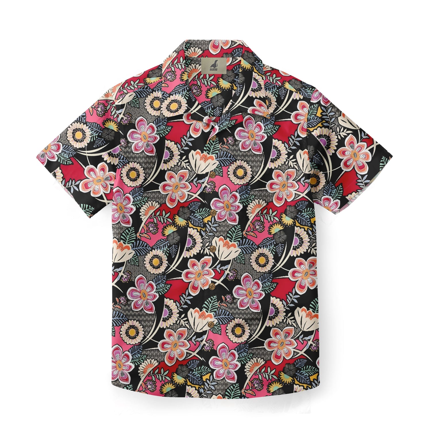 Crimson Garden Carnival Hawaiian Shirt
