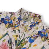 Floral Symphony shirt with colorful flowers in full bloom.