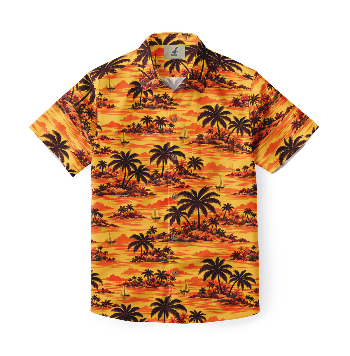 Golden Island Sunset Hawaiian Shirt