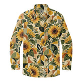 Golden Sunflower Mosaic Long Sleeve Shirt