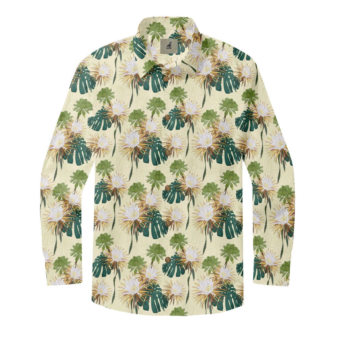 Golden Canopy Bloom Long Sleeve Shirts