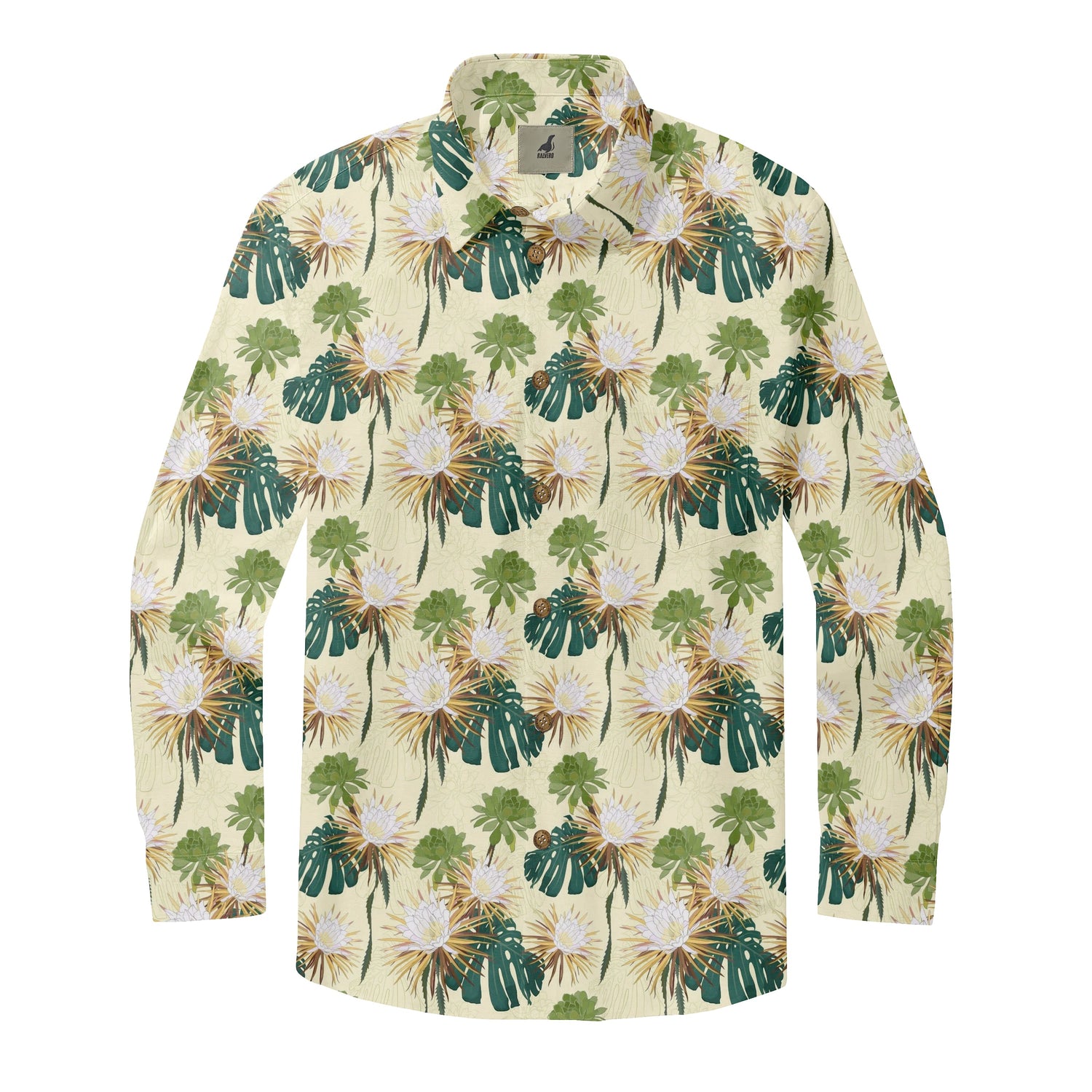 Golden Canopy Bloom Long Sleeve Shirts