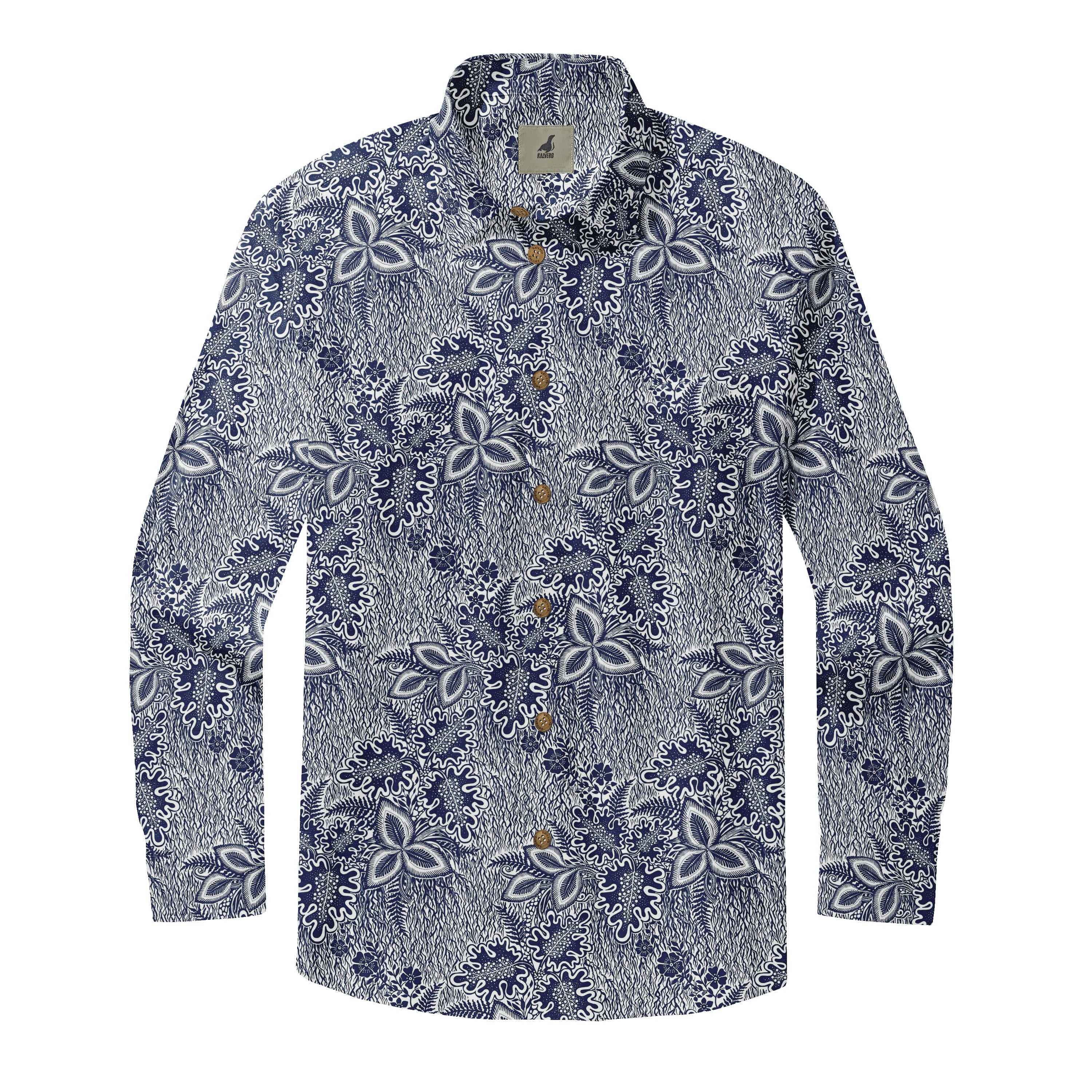 Indigo Reef Bloom Long Sleeve Shirts
