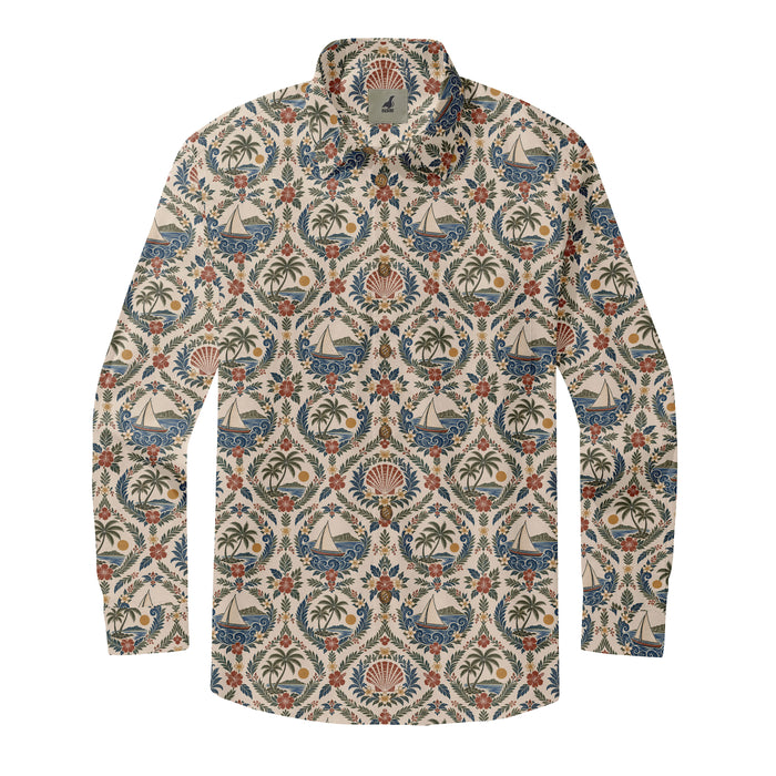 Ivory Island Cameos Long Sleeve Shirt