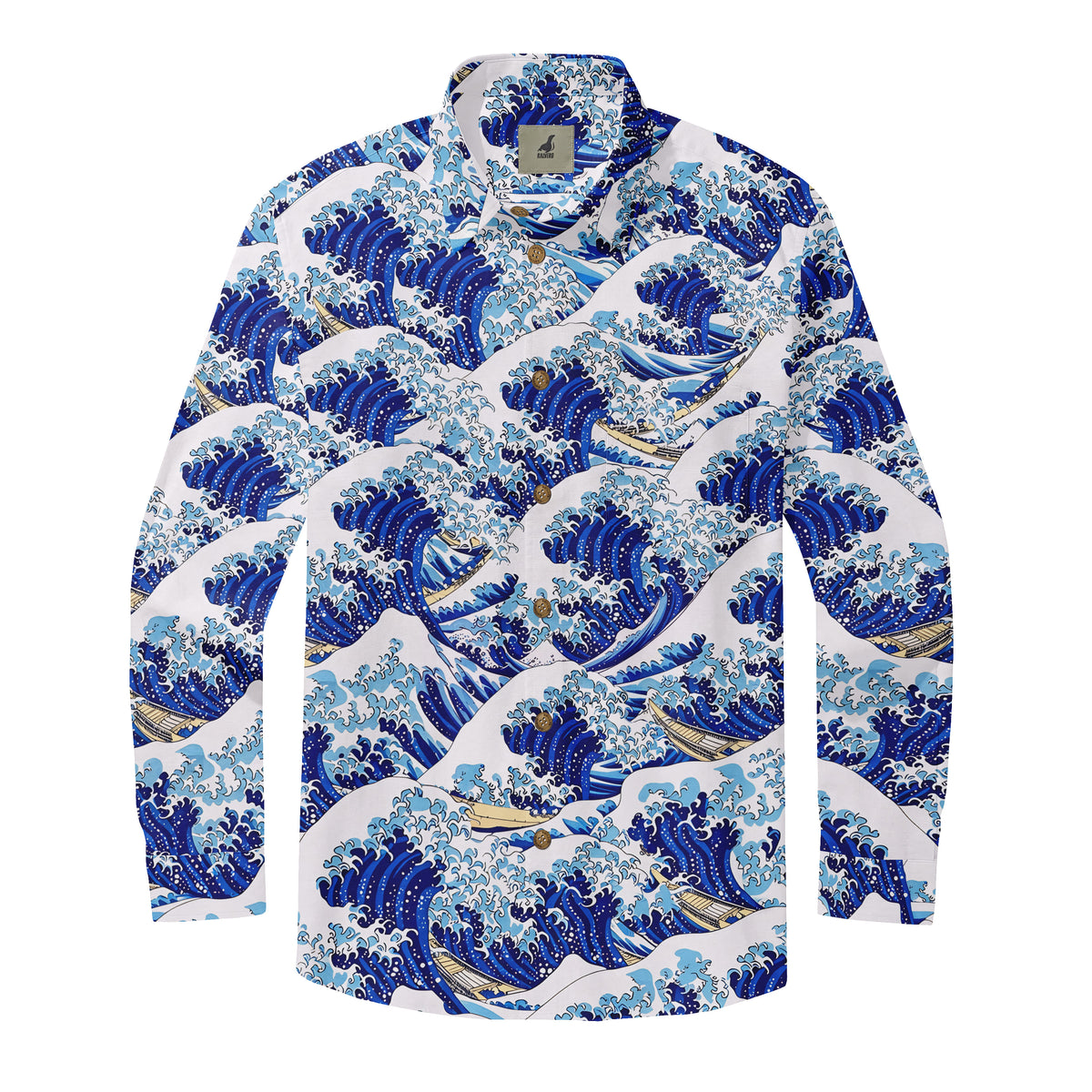Japanese Ocean Wave Long Sleeve Shirt