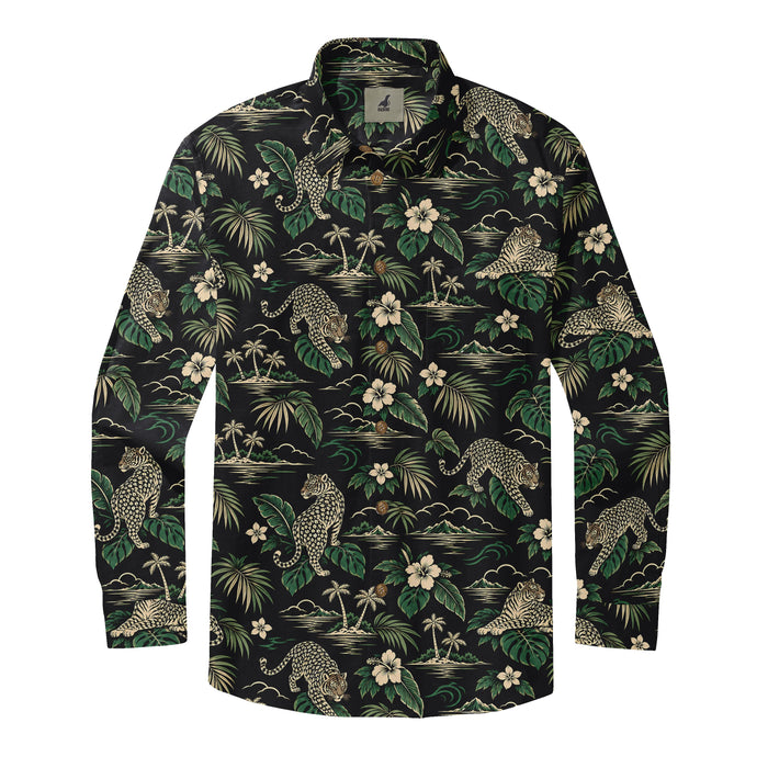 Jungle Cat Island Long Sleeve Shirt