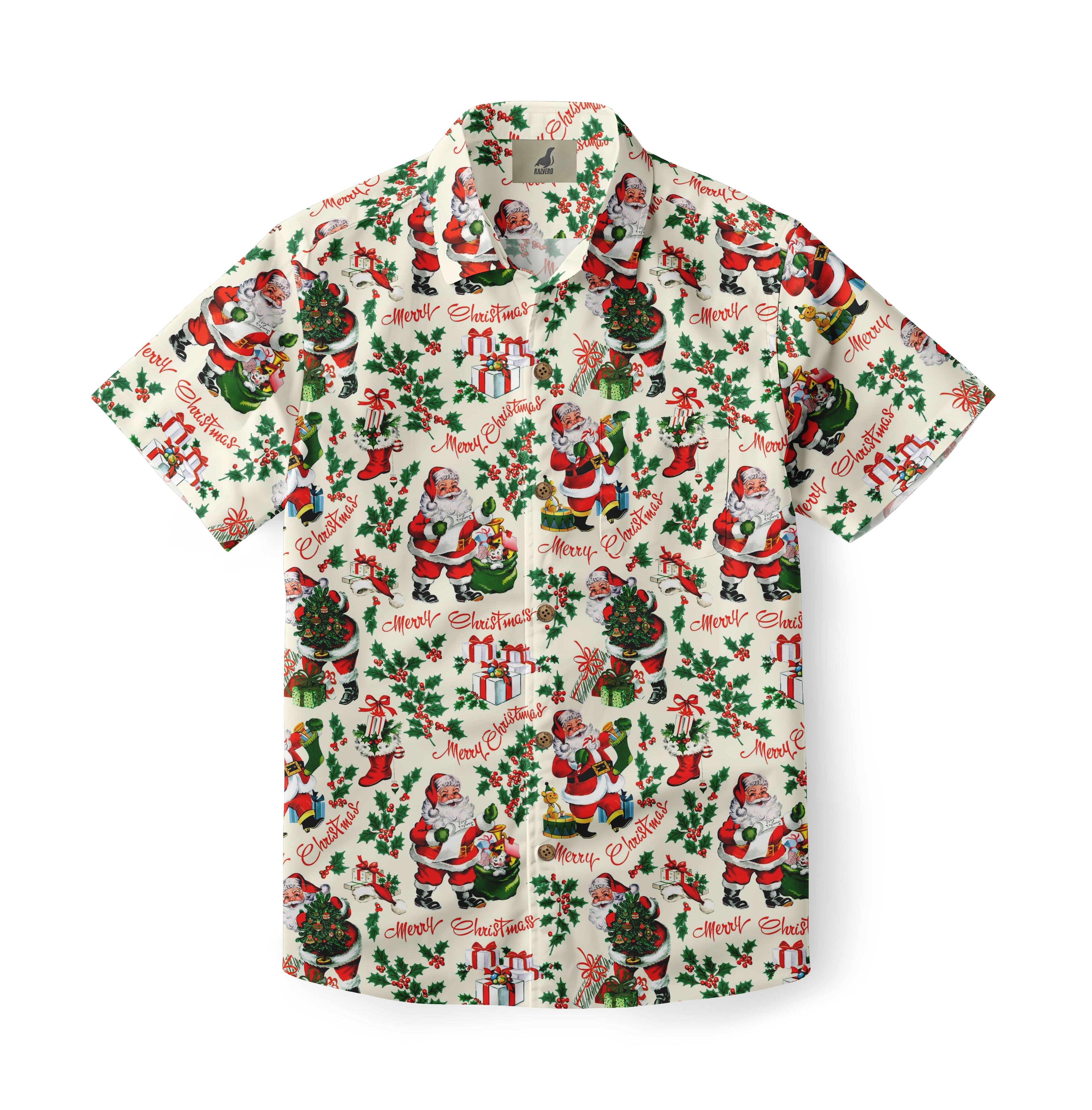 Vintage Santa Hawaiian Shirt