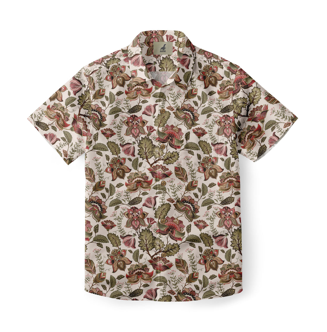 Winter Poinsettia Aloha Shirt