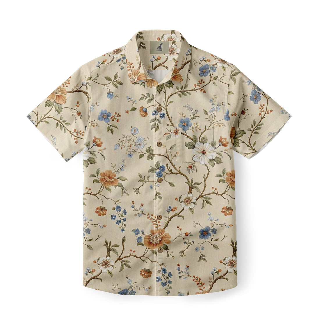 Vintage Botanical Aloha Shirt