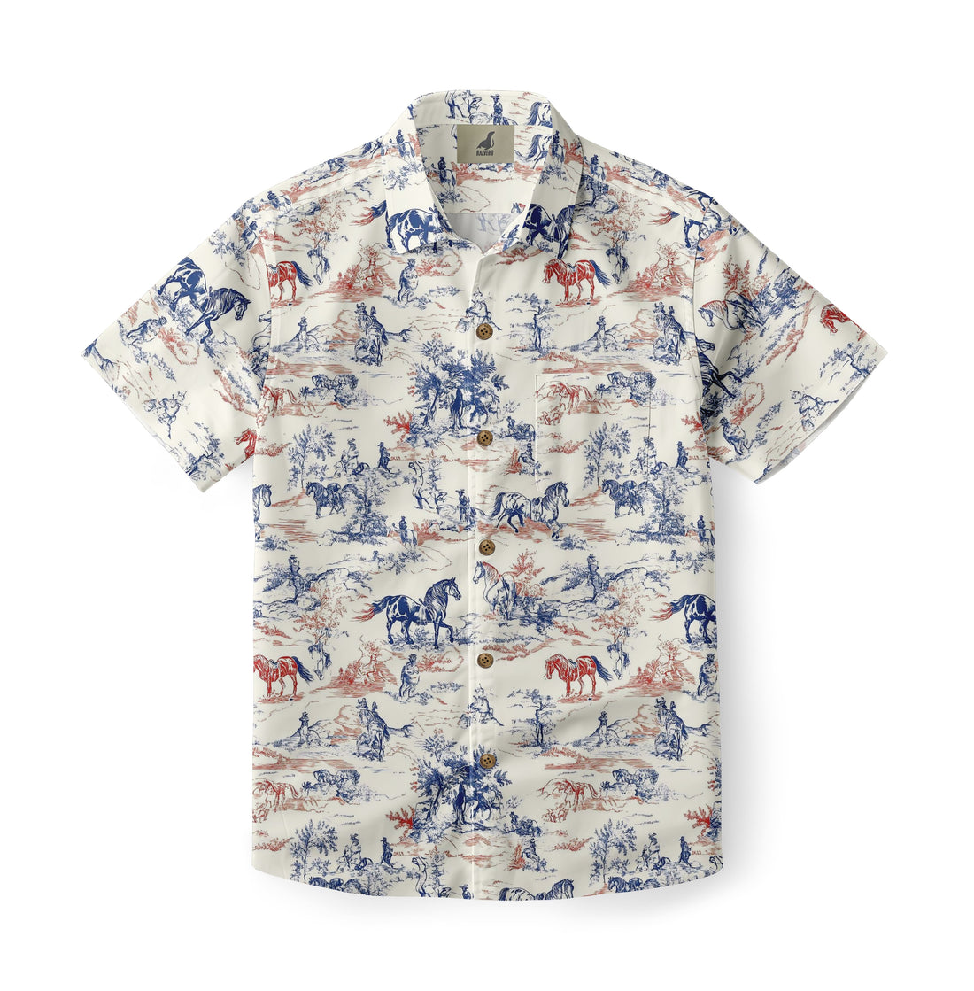 Equestrian Toile Aloha Shirt