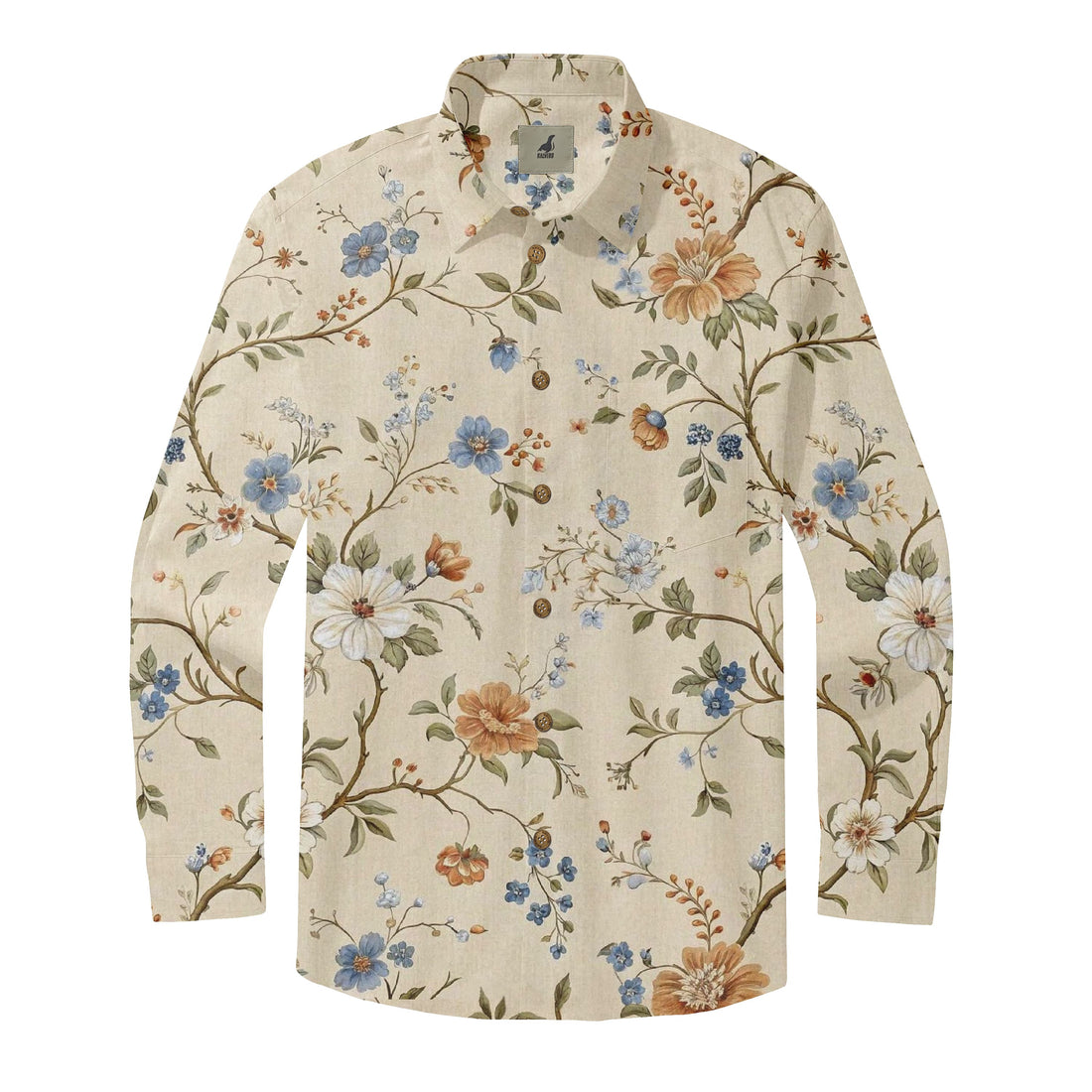 Vintage Botanical Long Sleeve Shirt