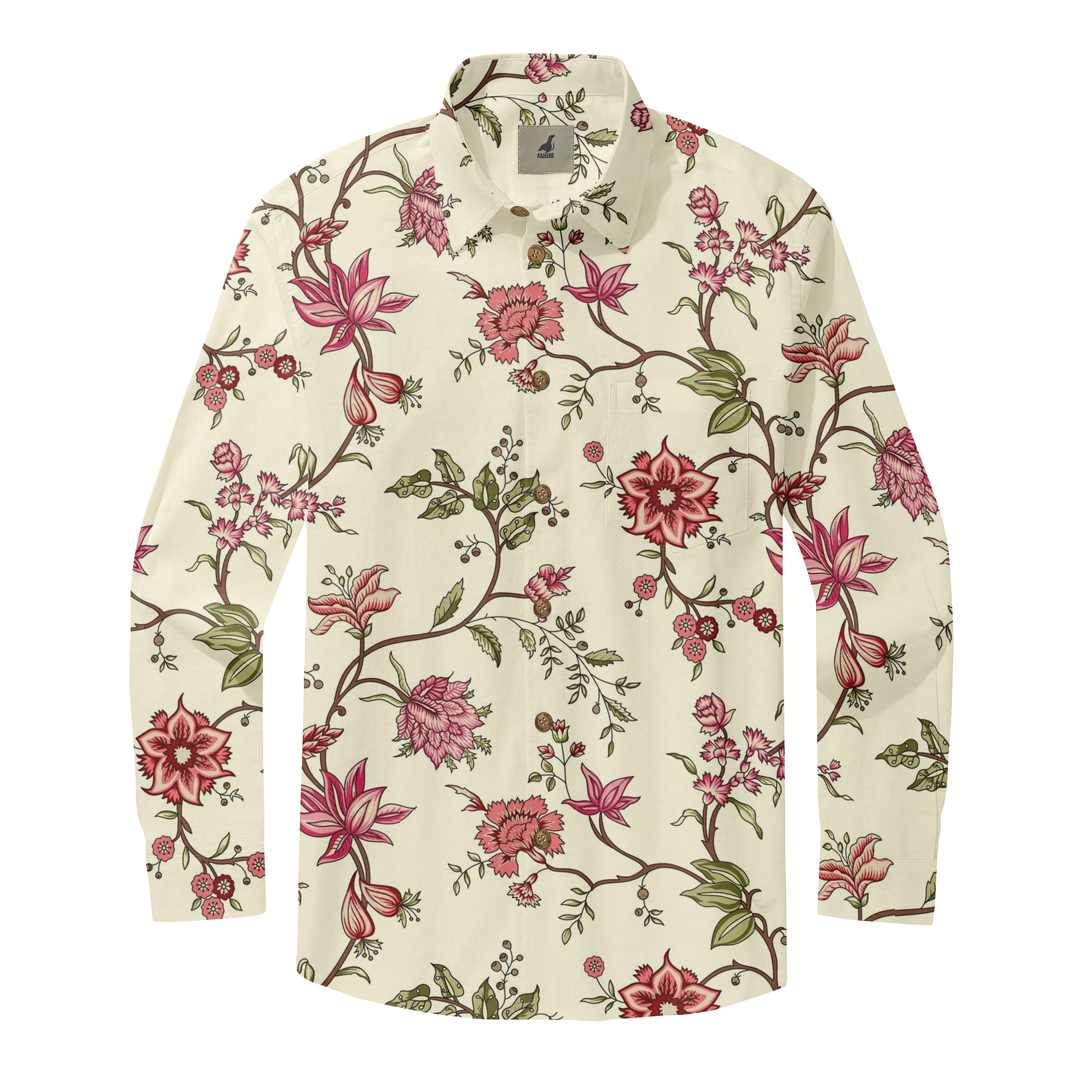 Pink Floral Long Sleeve Shirt