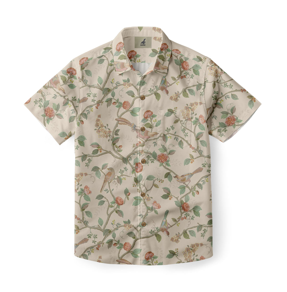 Bird Floral Aloha Shirt