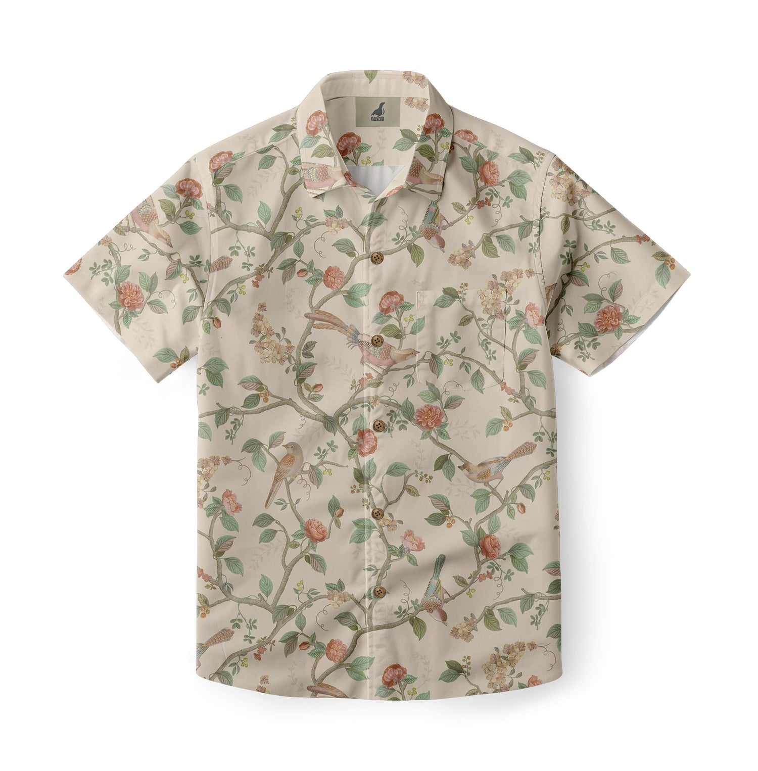 Bird Floral Aloha Shirt