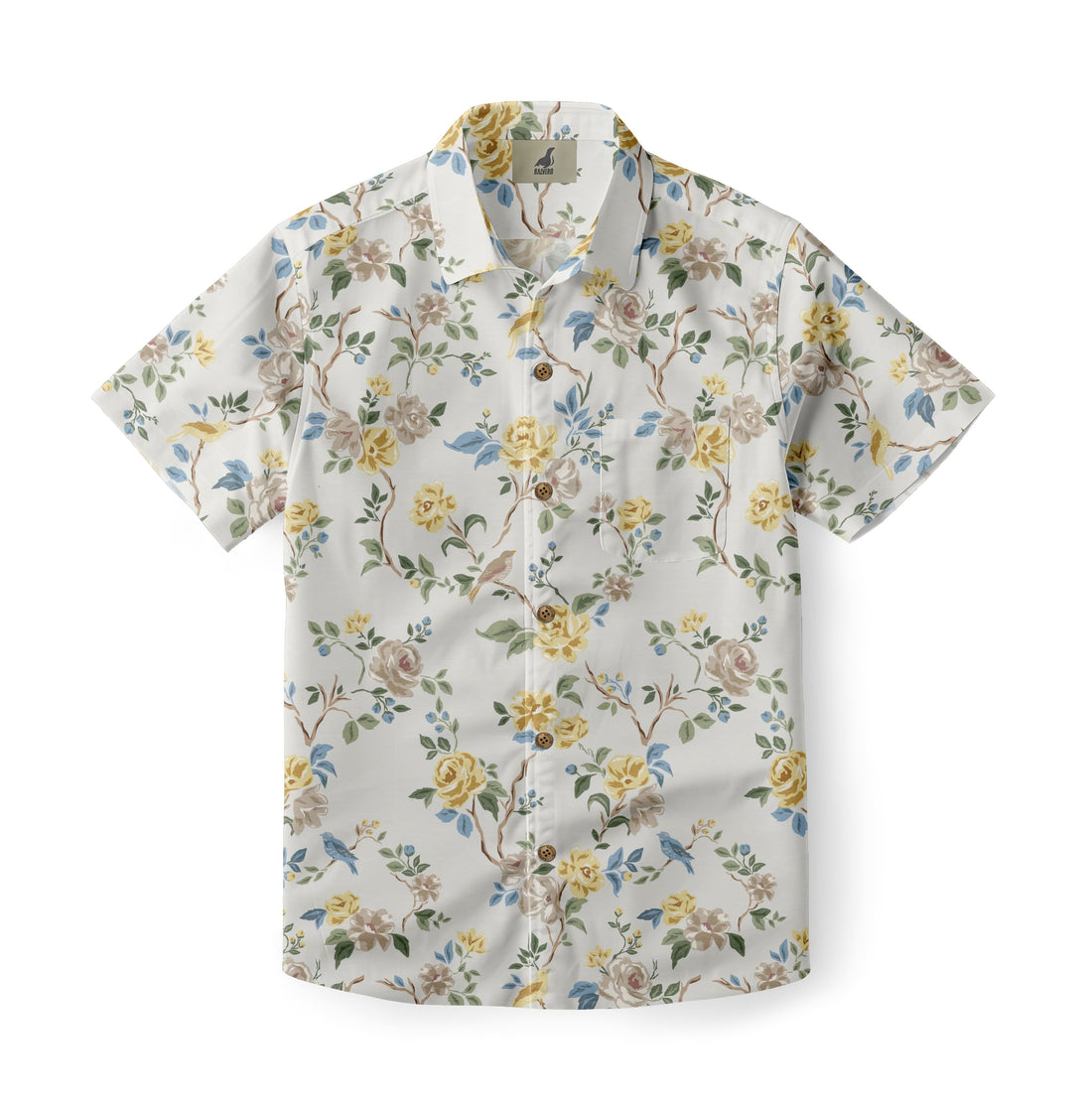 Yellow Garden Aloha Shirt