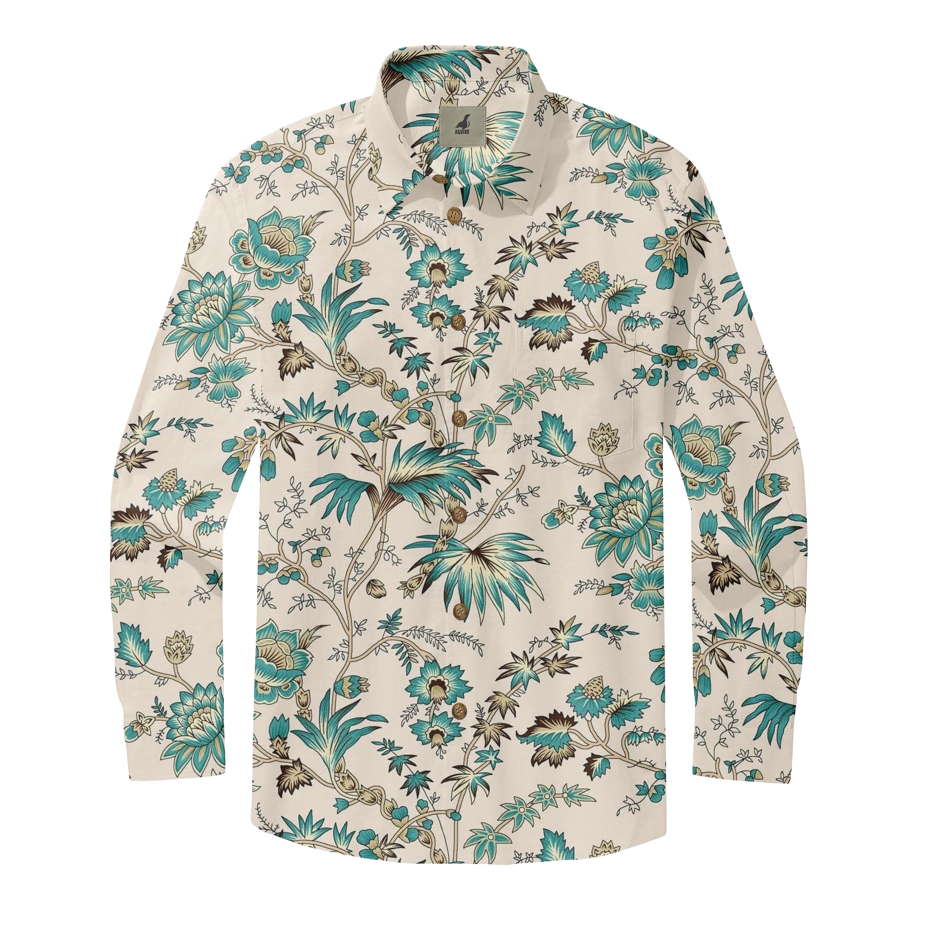 Jacobean Floral Long Sleeve Shirt