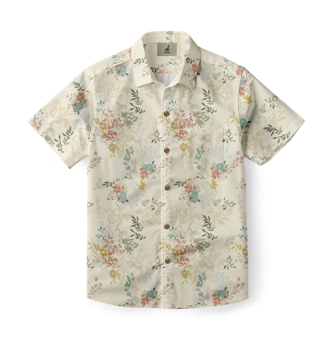 Muted Botanical Aloha Shirt