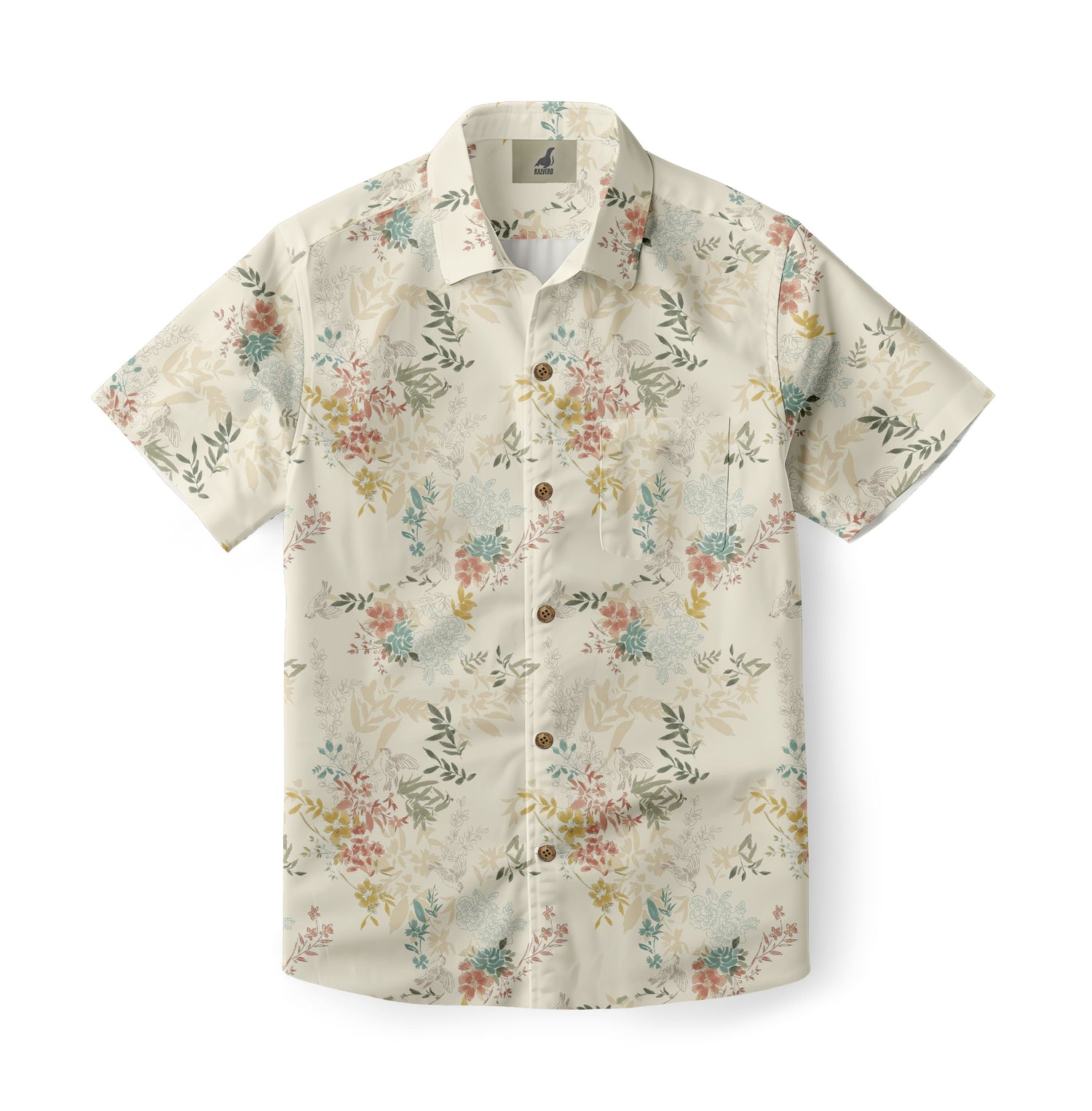 Muted Botanical Aloha Shirt