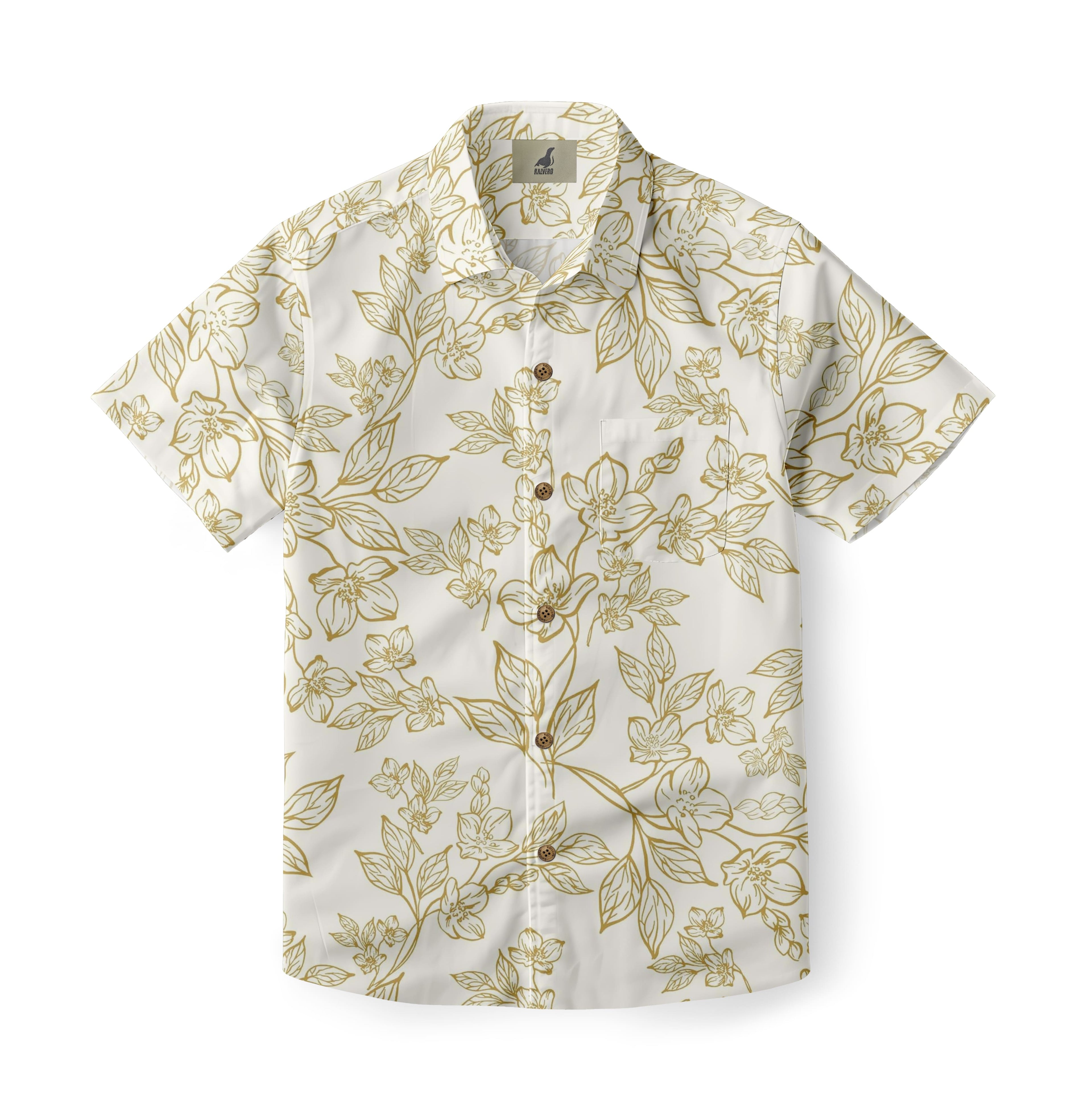 Floral Sketch Aloha Shirt